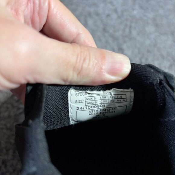 Thorogood Safety Boot Thoro-Flex Mens Size 8.5 Black Leather Composite Toe Boot - Picture 6 of 8